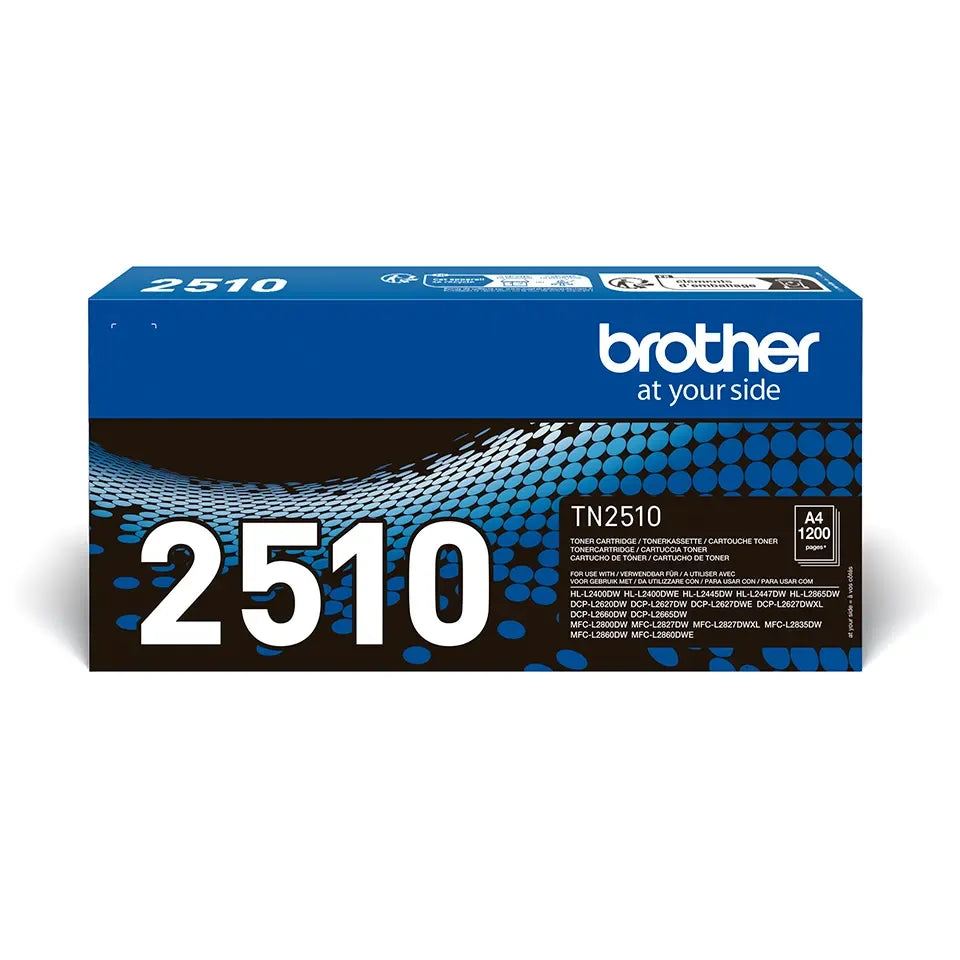 Original Brother TN2510 Black 1200 Pages Original Toner