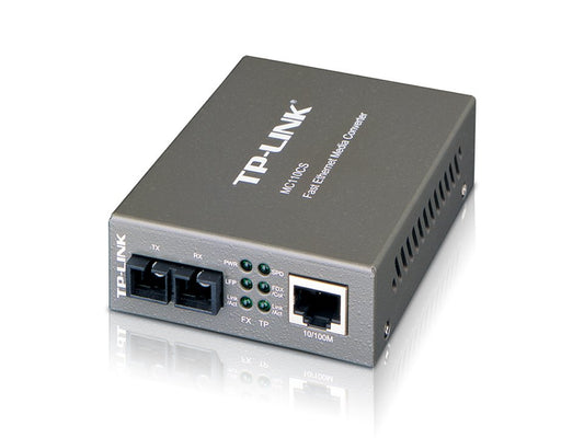 10 100M RJ45 to 100M SM Fibre Converter