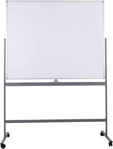 Twinco Mobile Double Sided Magnetic Floor Standing Whiteboard 1200x900mm White - TW5468 DD