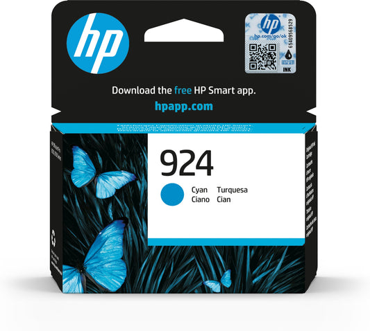 HP 4K0U3NE NO 924 Cyan Ink 400 Pages