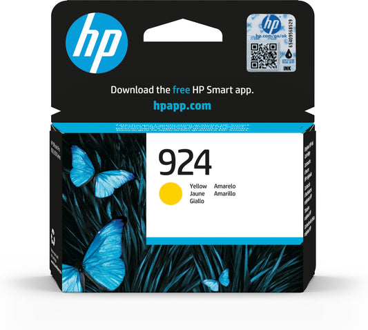 HP 4K0U5NE NO 924 Yellow Ink 400 Pages