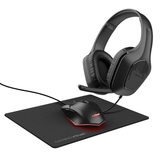 3in1 Tridox Headset Mouse Mousepad Black