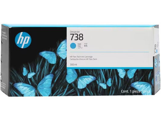 HP 676M6A NO 738 300ml Cyan Ink