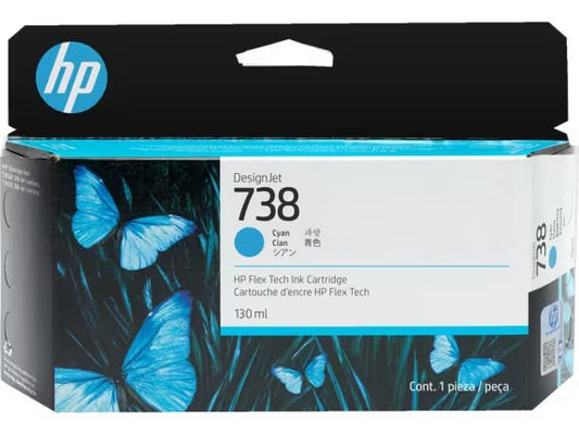 HP 498N5A NO 738 130ml Cyan Ink