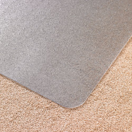 Floortex Ecotex Marvec Bio PVC Rectangular Office Chair Mat Floor Protector For Carpets 90x120cm Clear - URCMFLFG0002 DD