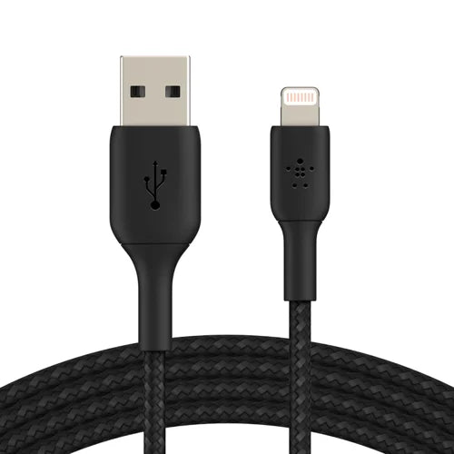 Belkin BoostCharge 1m Black Braided Lightning to USB-A Cable