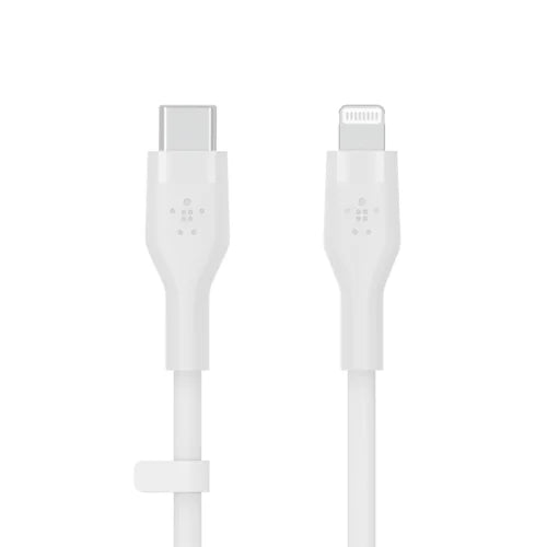 Belkin BoostCharge 2m White Silicon USB-C to Lightning Cable