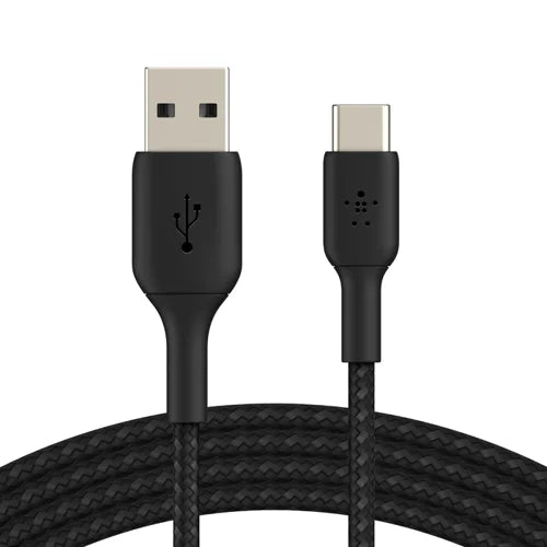 Belkin BoostCharge 1m Black Braided USB-A to USB-C Cable
