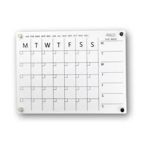 Deflecto A3 Acrylic Weekly/Monthly Planner Magnetic Mounting System  420 x 297mm - WPMA3MG