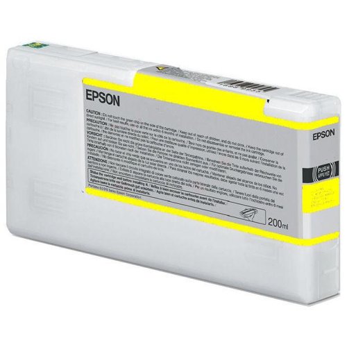 Epson T55W400 Yellow Ink Cartridge 200ml - C13T55W400