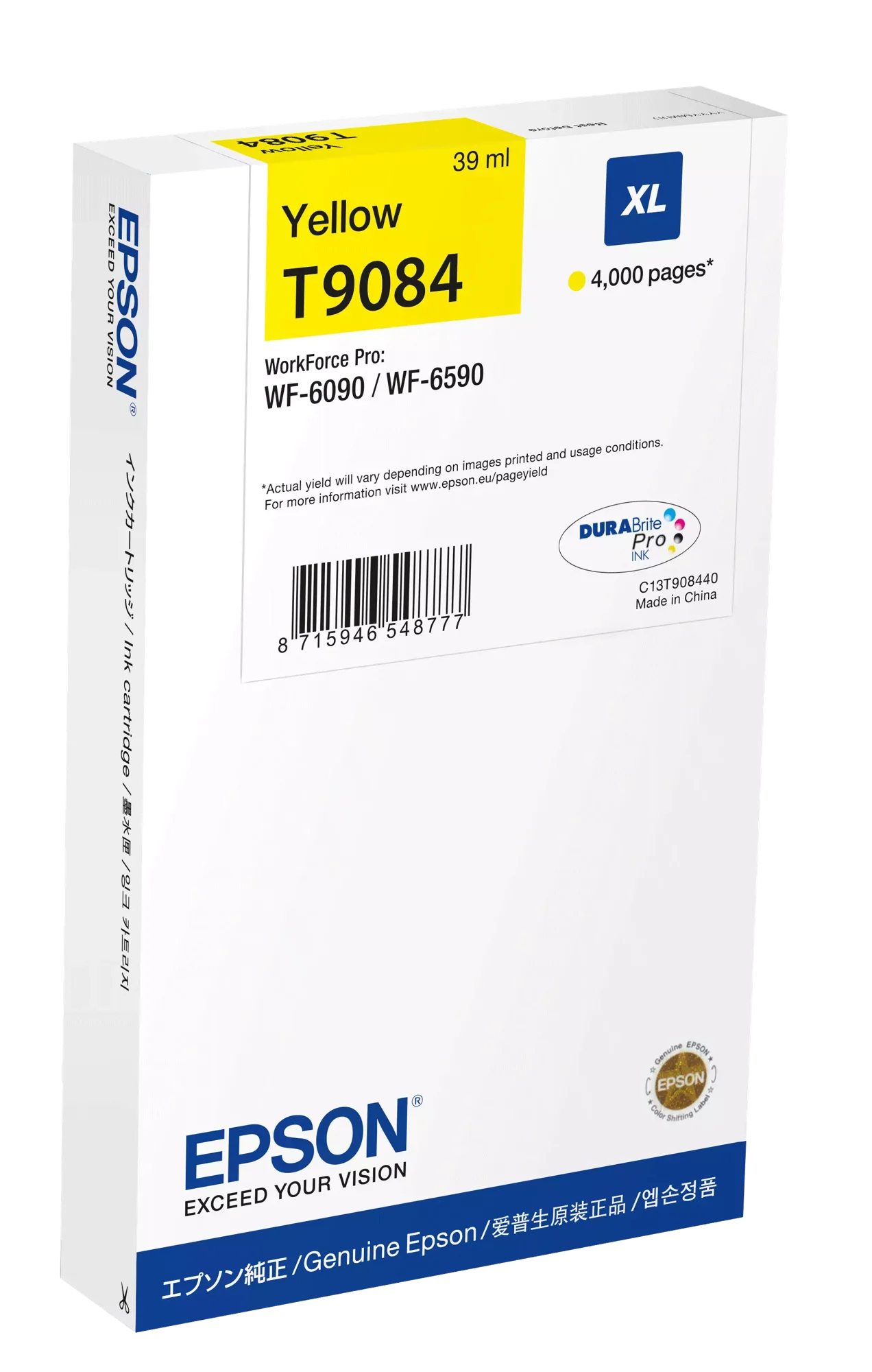 WF6000 YELLOW INK CART 4K