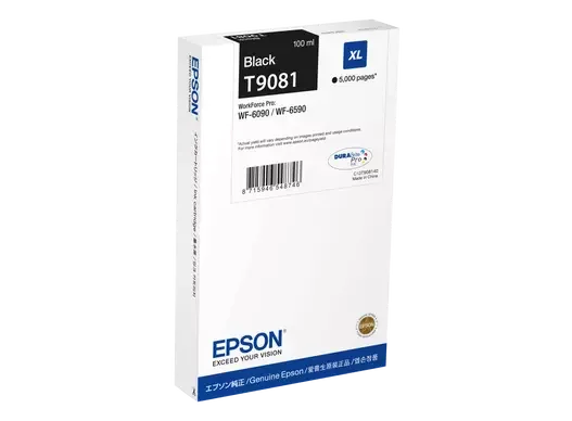 Epson  C13T90814N Bk Ink Cart 5K Pages
