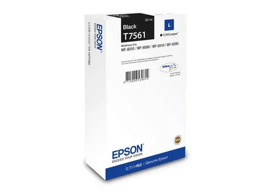 Epson C13T75614N Bk Ink Cart 2.5K Pages