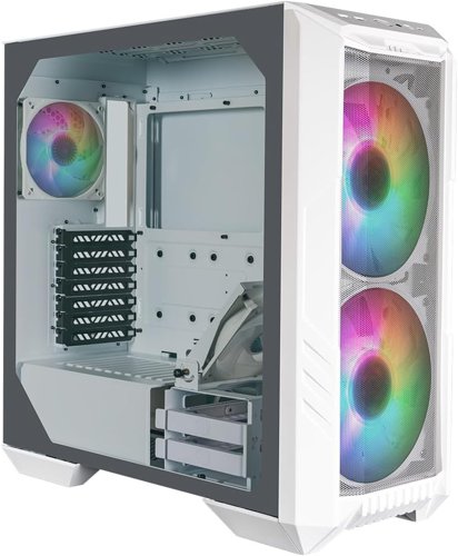Cooler Master HAF 500 High Airflow ATX Mid-Tower White PC Case