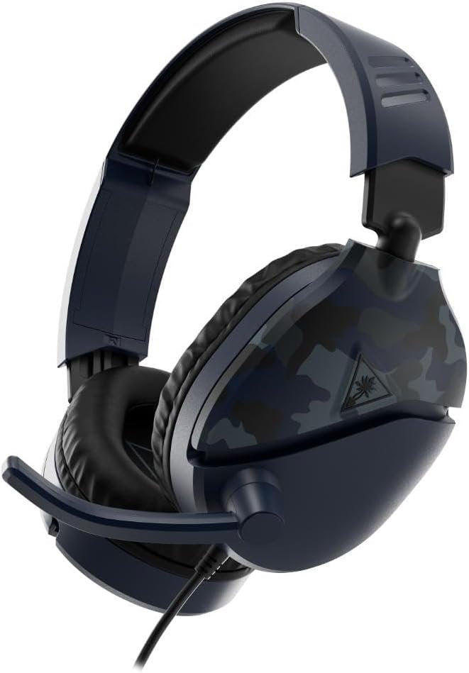 70 Blue Camo Wired Xbox PS4 PS5 Headset