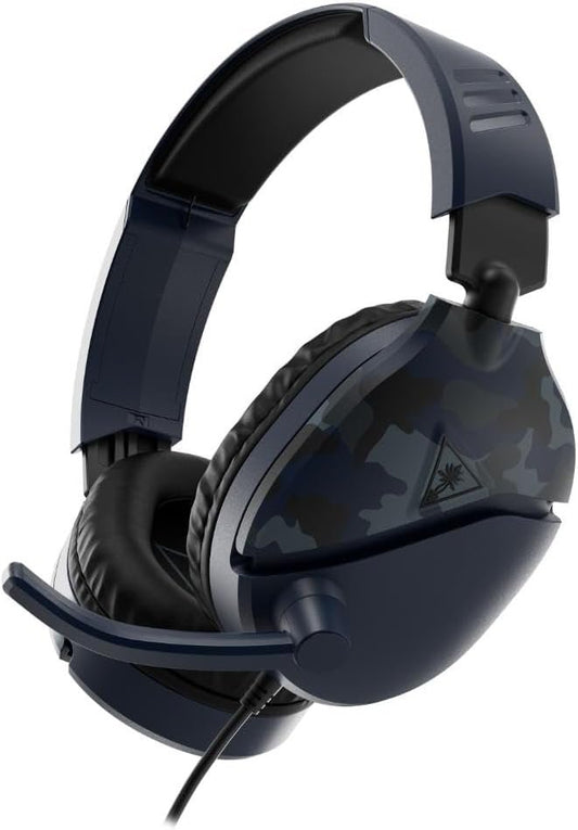 70 Blue Camo Wired Xbox PS4 PS5 Headset