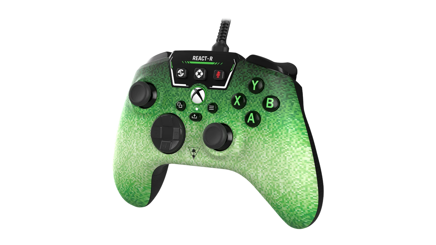 Turtle Beach React-R USB-A USB-C Xbox PC Green Pixel Gaming Controller
