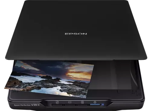 Epson Perfection V39II 4800 x 4800 DPI A4 Black Flatbed Scanner