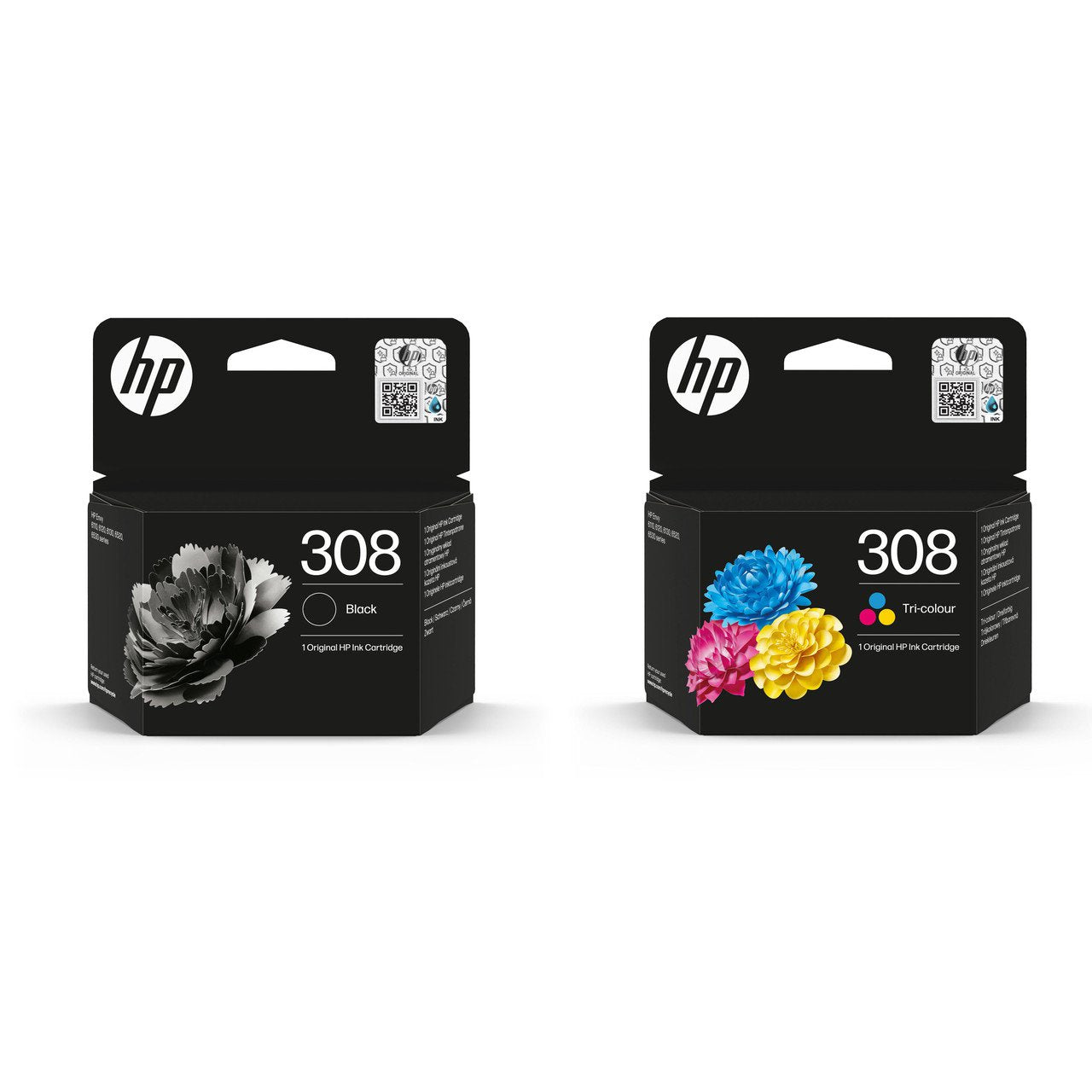 HP 6L6S6UE No 308 Blk/Col Ink 2 Pack