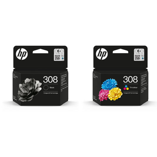 HP 6L6S6UE No 308 Blk/Col Ink 2 Pack