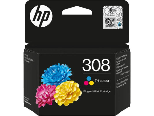 HP 7FP20UE No 308 Tri Colour Ink 120 Pgs