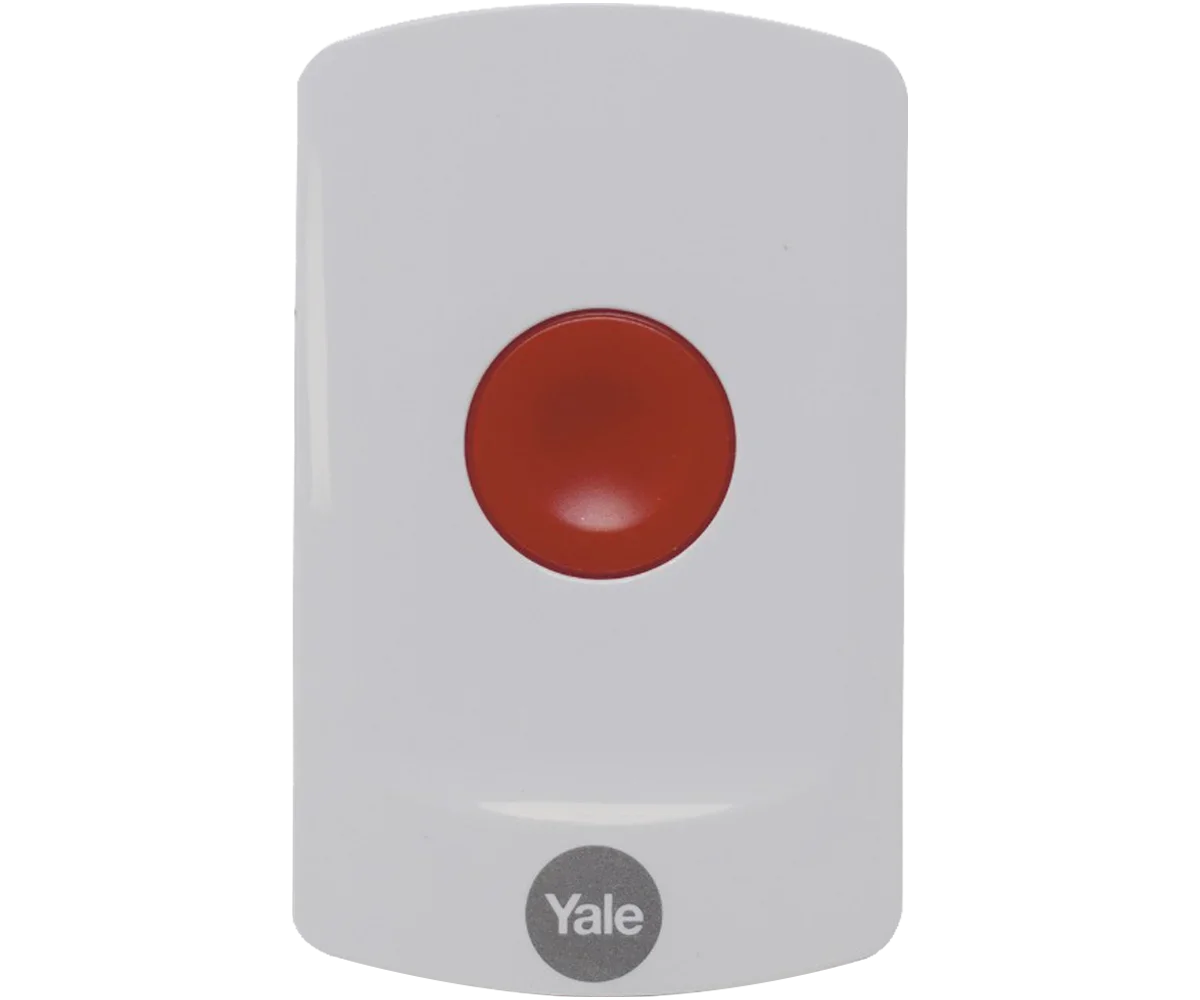 Yale Panic Button - Wireless; 200m Range; Sync and Intruder Alarm Range