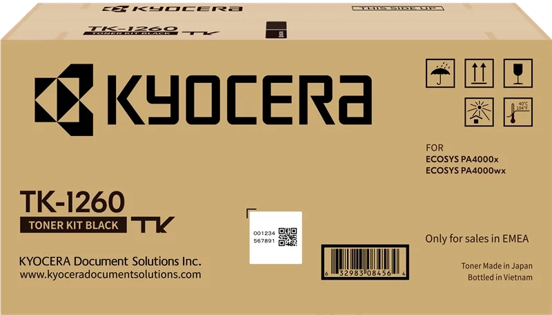 Kyocera TK1260 Black Toner 10000 pages