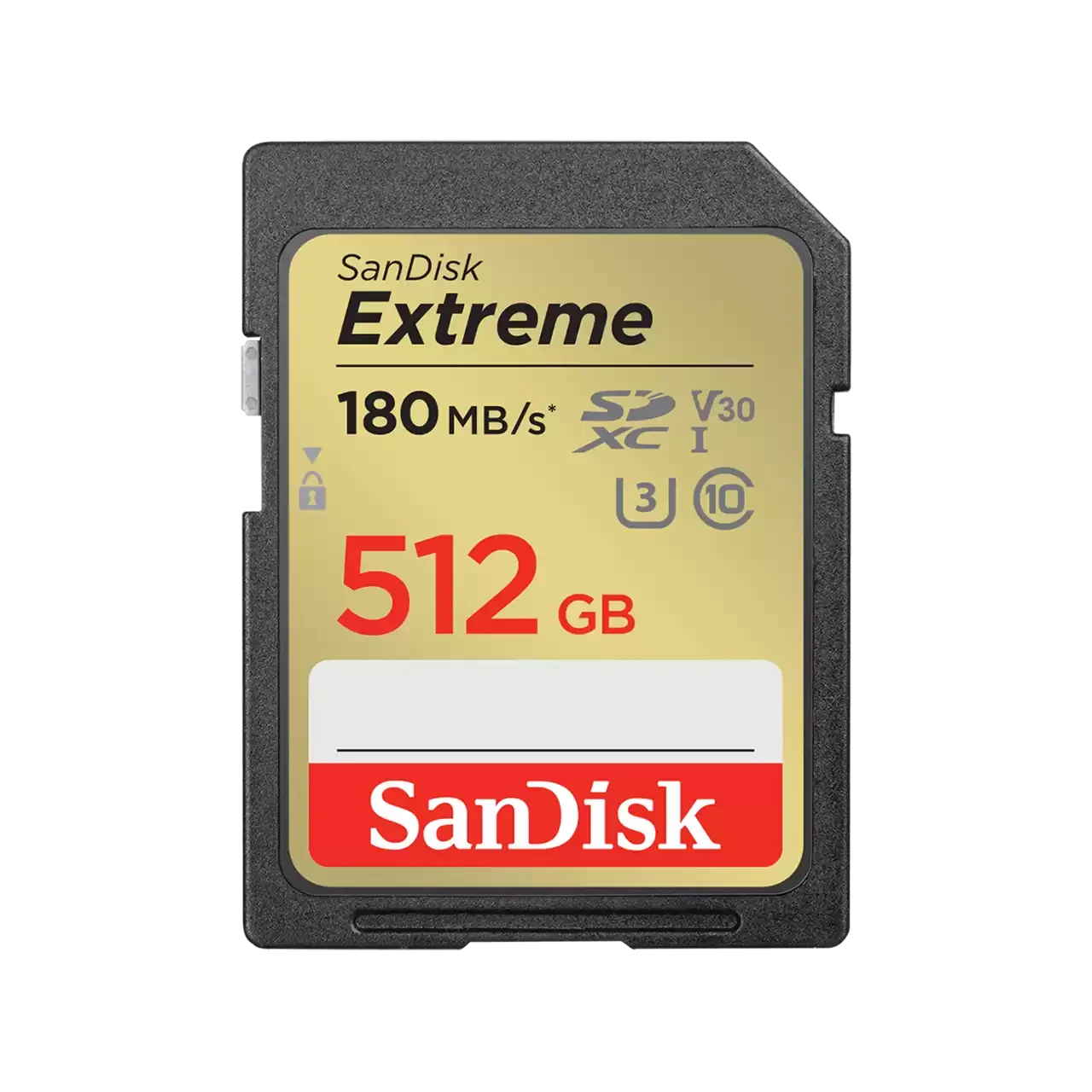 SanDisk Extreme 512GB Class 10 UHS-I U3 V30 SDXC Memory Card
