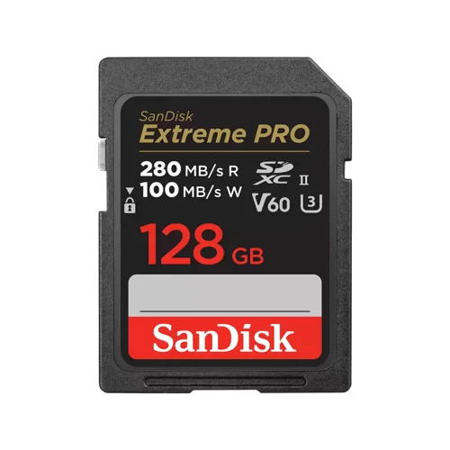 SanDisk Extreme Pro 128GB Class 10 UHS-II U3 MicroSDXC Memory Card