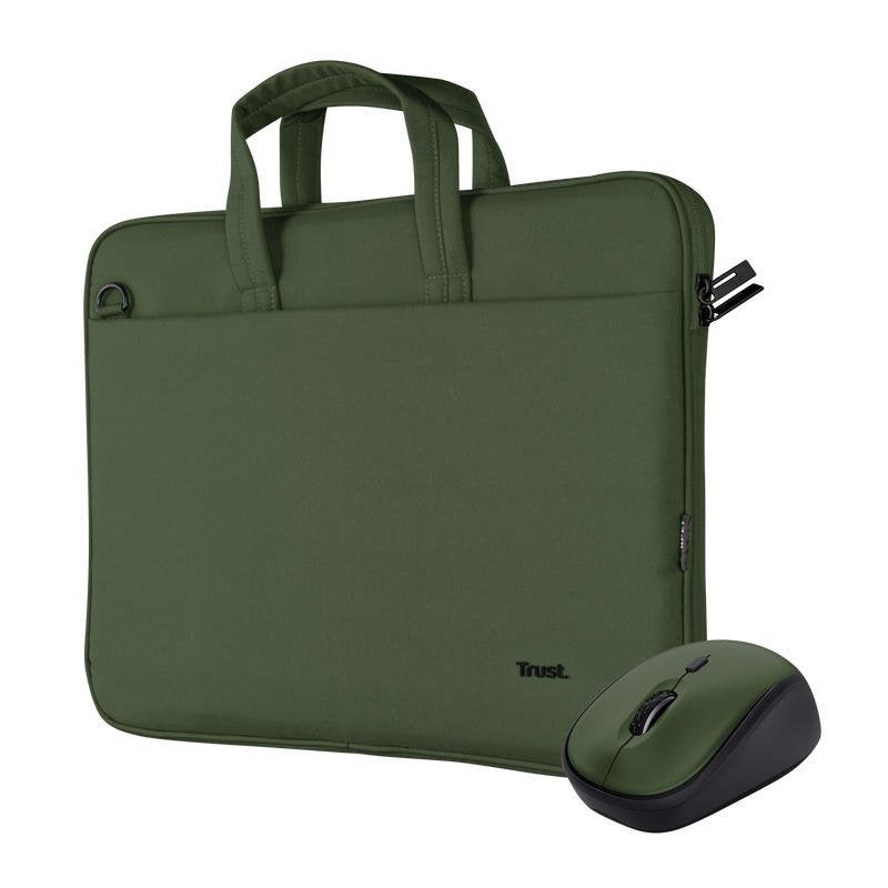 Bologna 16in Laptop Bag and Mouse Green