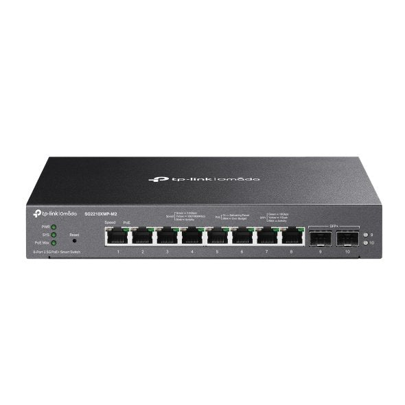 Omada 8 Port PoE+ 2x 1SFP+ Smart Switch