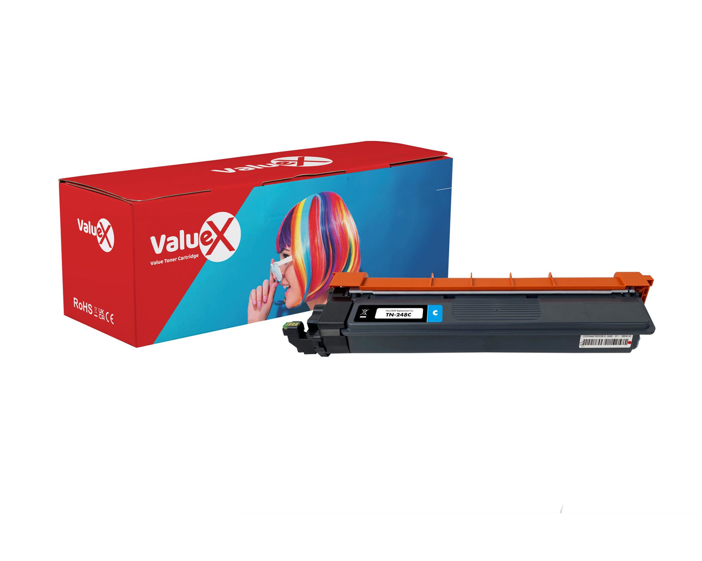 ValueX Cyan New Build Brother Toner Cartridge 1K Pages - TN248C