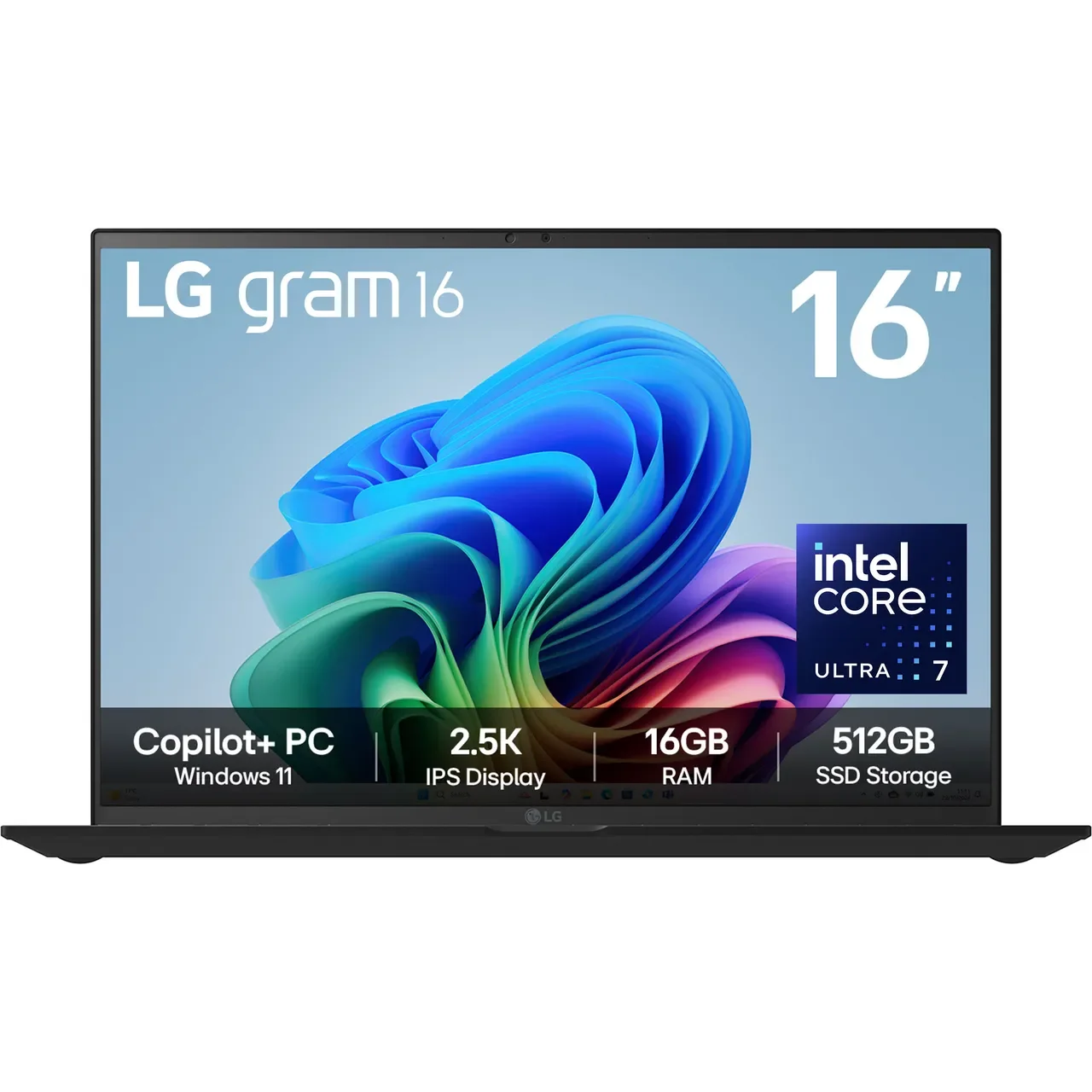 LG Gram 16 AI 16 Inch Intel Core Ultra 7 256V 16GB RAM 512GB SSD Intel Arc Graphics Windows 11 Home Notebook