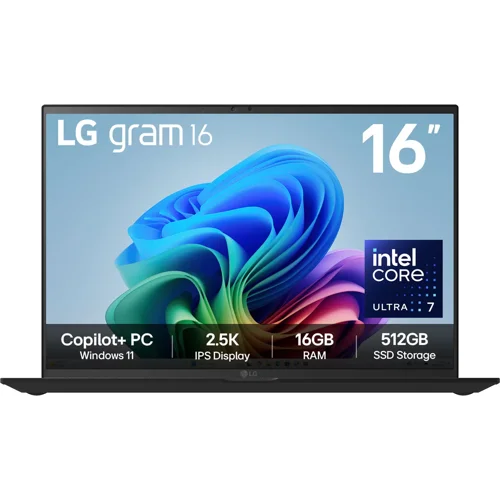 LG Gram 16 AI 16 Inch Intel Core Ultra 7 256V 16GB RAM 512GB SSD Intel Arc Graphics Windows 11 Home Notebook