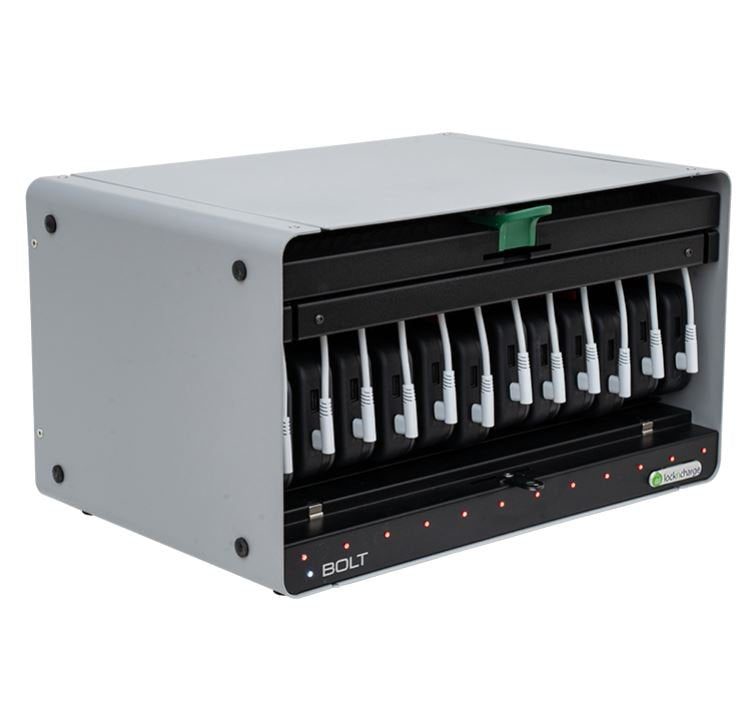 LocknCharge BOLT 12 Portable Phone Charging Station with USB-C to USB-C Cables