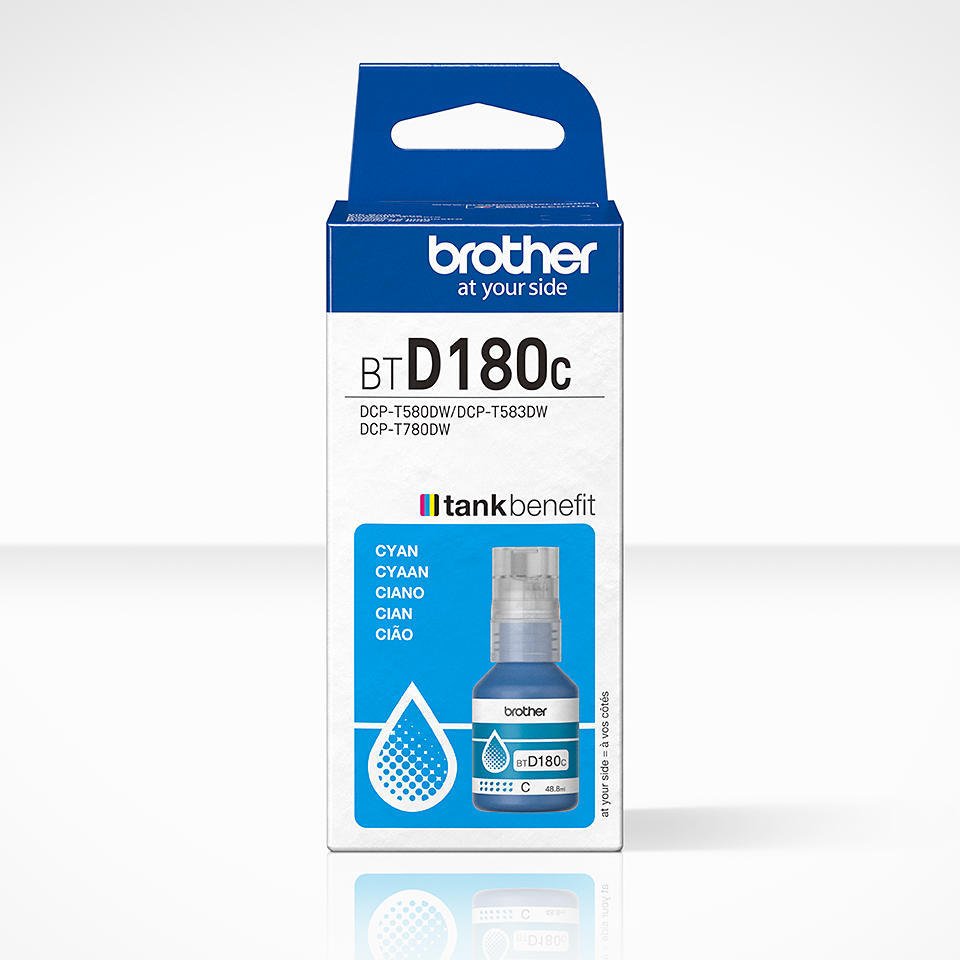 Brother BTD180C Cyan Ink Cart 5K pages