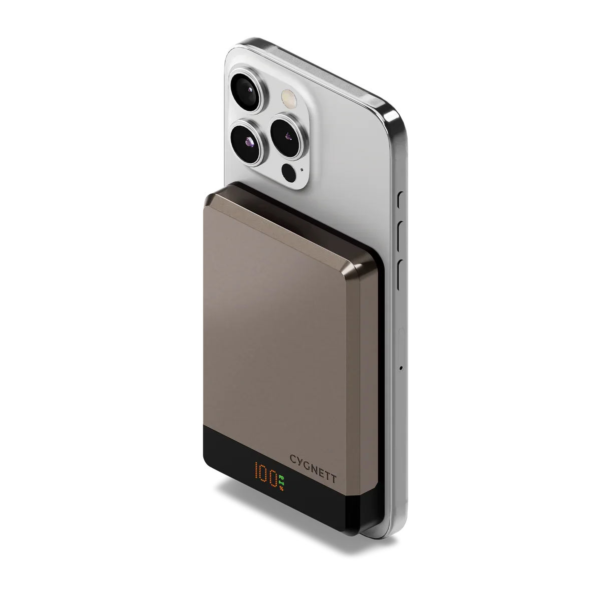 Cygnett 10000 mAh Magnetic Wireless Champagne Power Bank