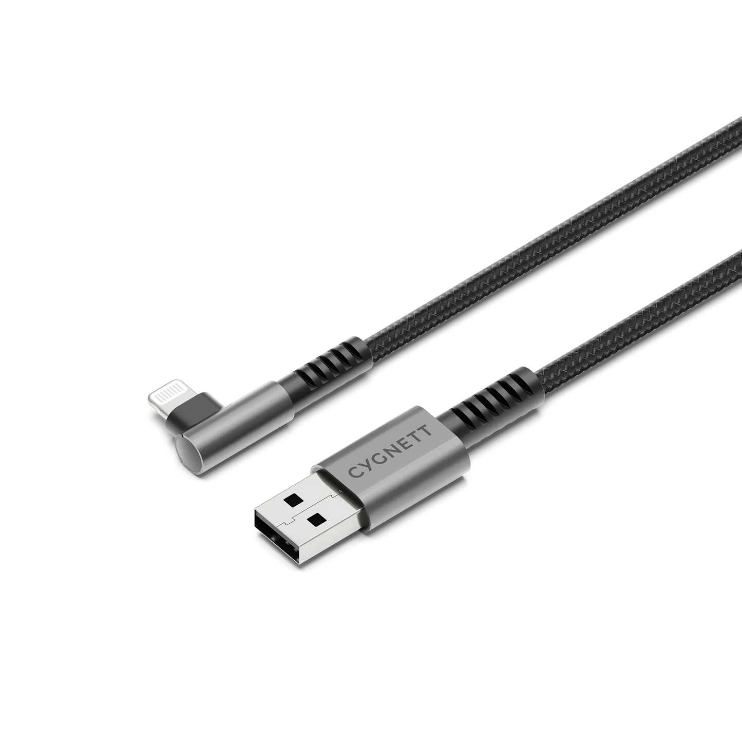 Cygnett  1m Unite Right Angle Lightning to USB-A Black Cable