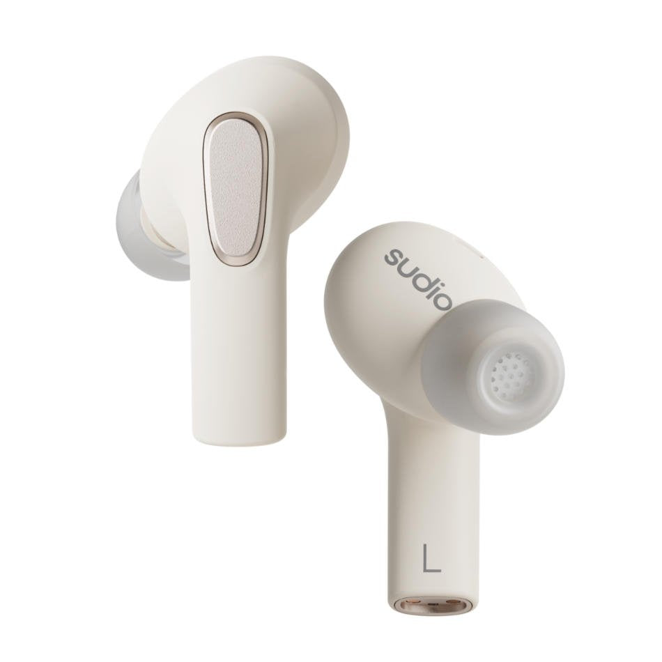 Sudio E3 True Wireless White Earbuds