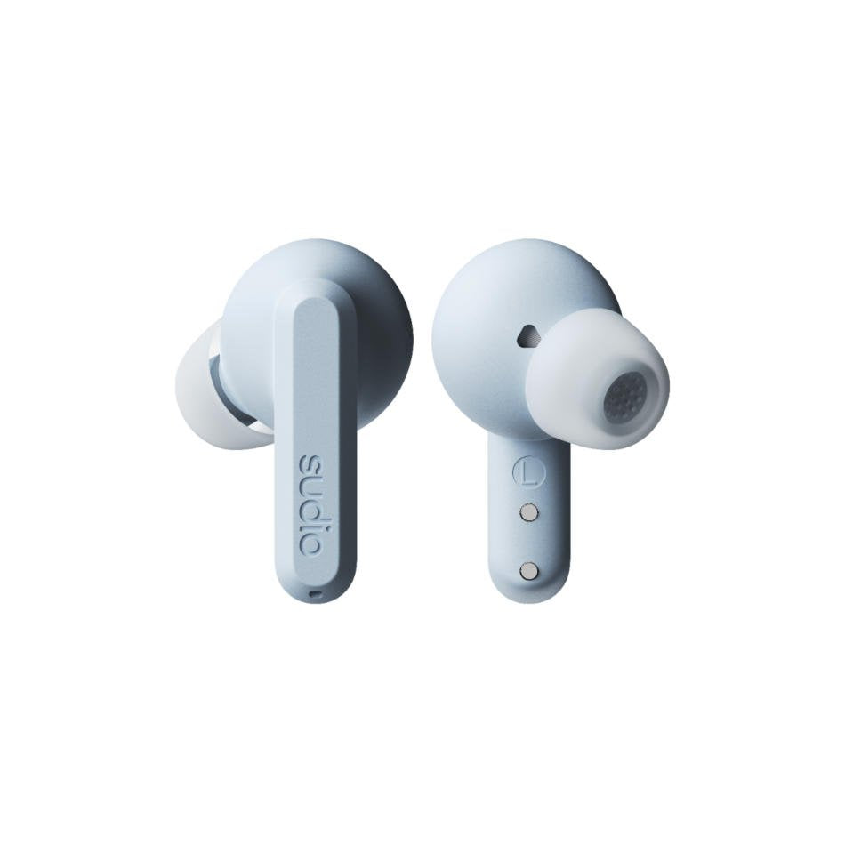 Sudio A3 Pro True Wireless Light Blue Earbuds with Charging Case