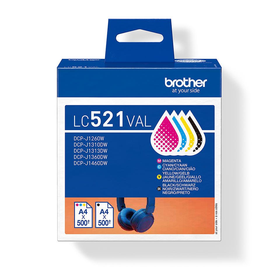 Brother LC521 BK/C/M/Y VALUE PACK