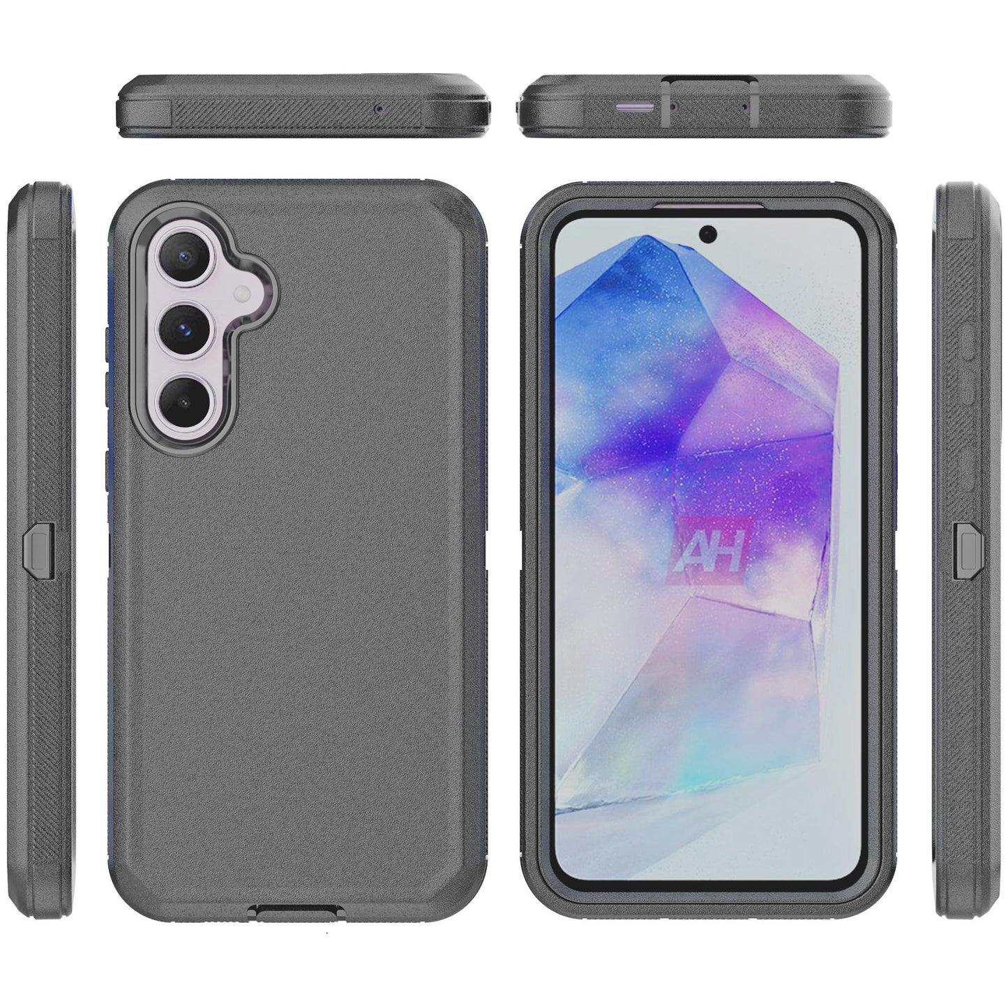 Tech Air Samsung Galaxy A55 6.6 Inch 5G Rugged Phone Case with Inbuilt Screen Protector