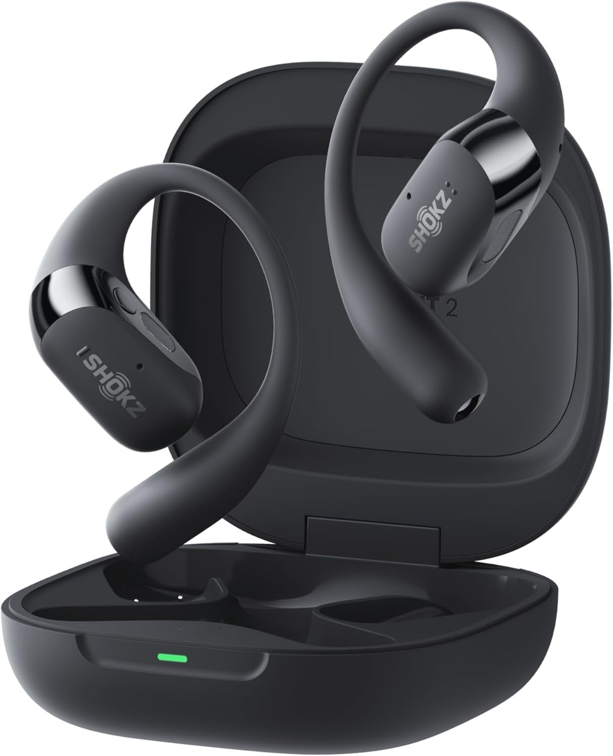 Shokz OpenFit 2+ True Wireless Black Ear Hook Earbuds