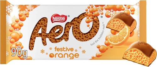 Aero Festive Chocolate Orange Block 90g - 12474485