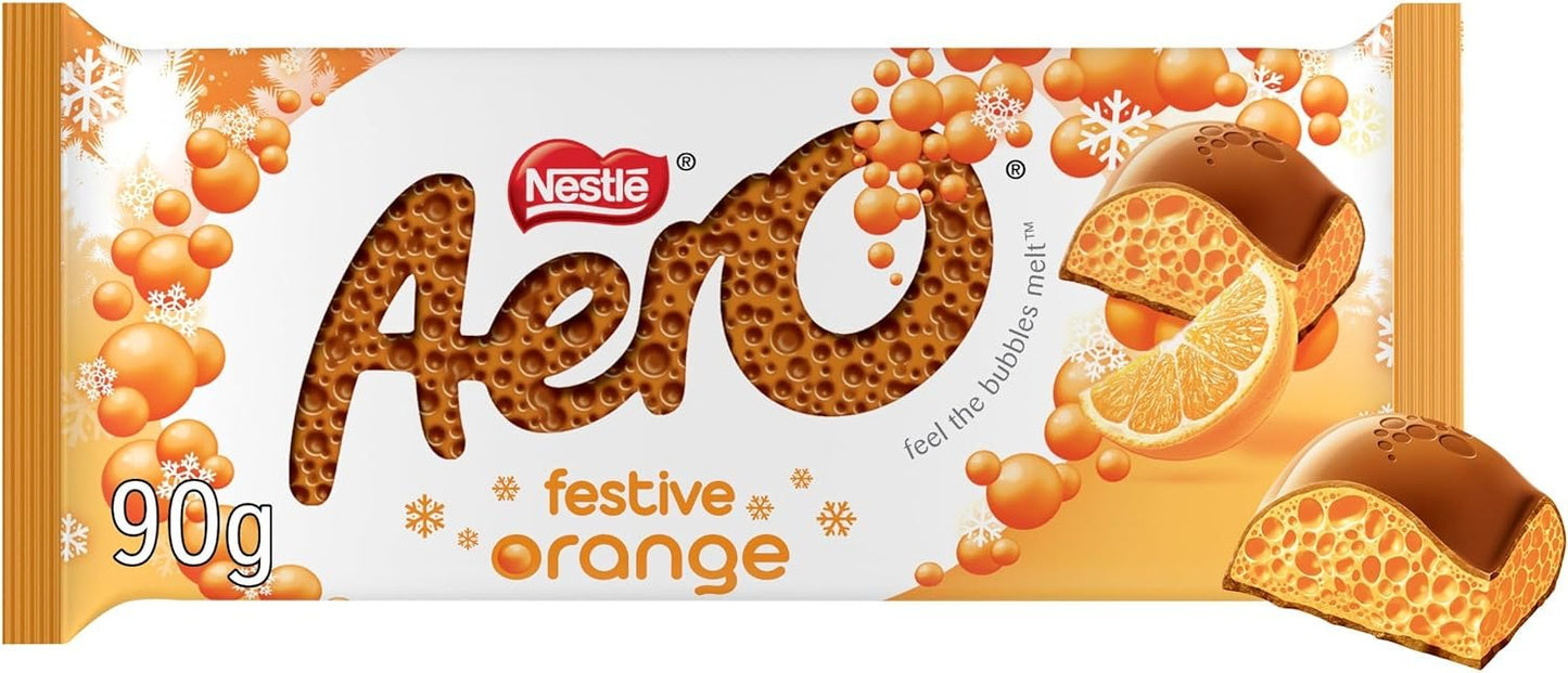Aero Festive Chocolate Orange Block 90g - 12474485