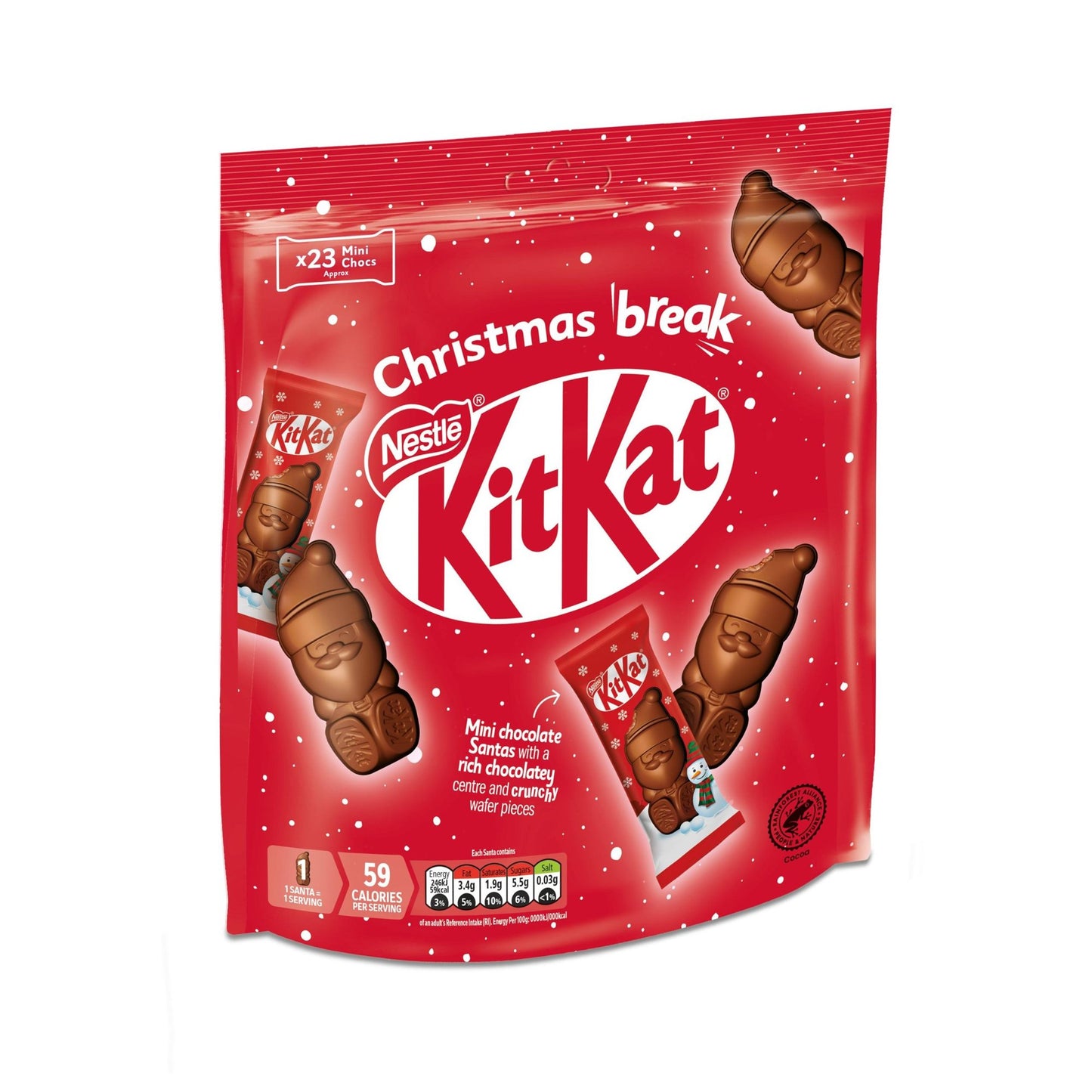 KitKat Chocolate Santa Large Pouch 264g - 12587893