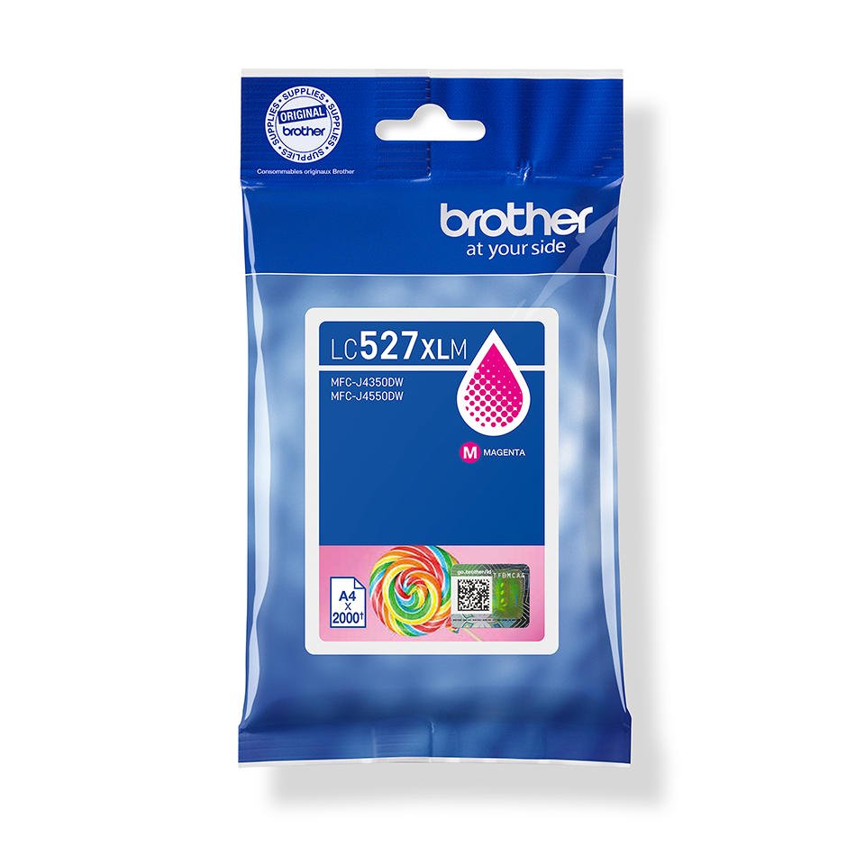 Brother LC527XLM High Yield Magenta Ink Cartridge 2K Pages - LC527XLM