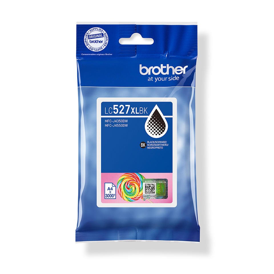 Brother LC527XLBK High Yield Black Ink Cartridge 3K Pages - LC527XLBK