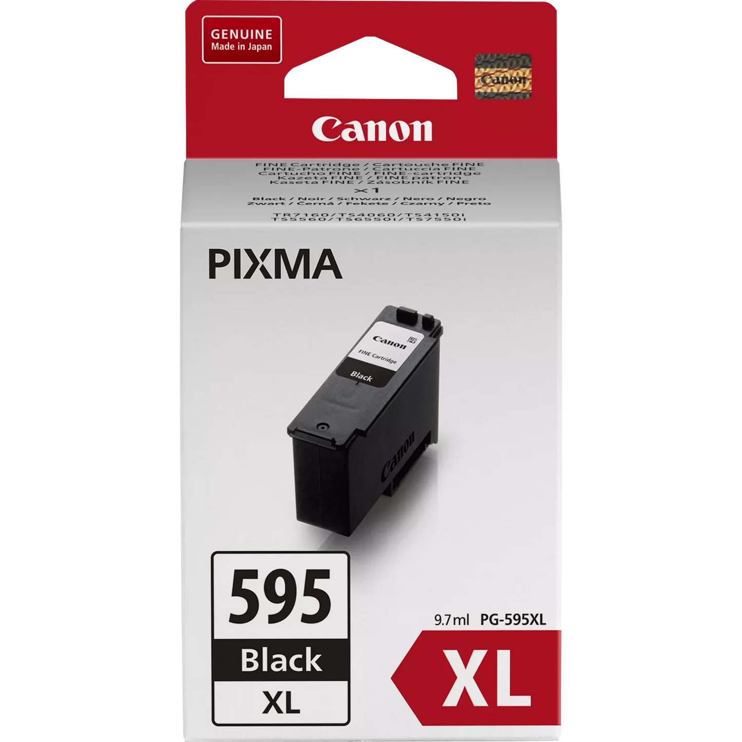 Canon PG-595XL High Capacity Black Ink Cartridge 10ml - 7170C001