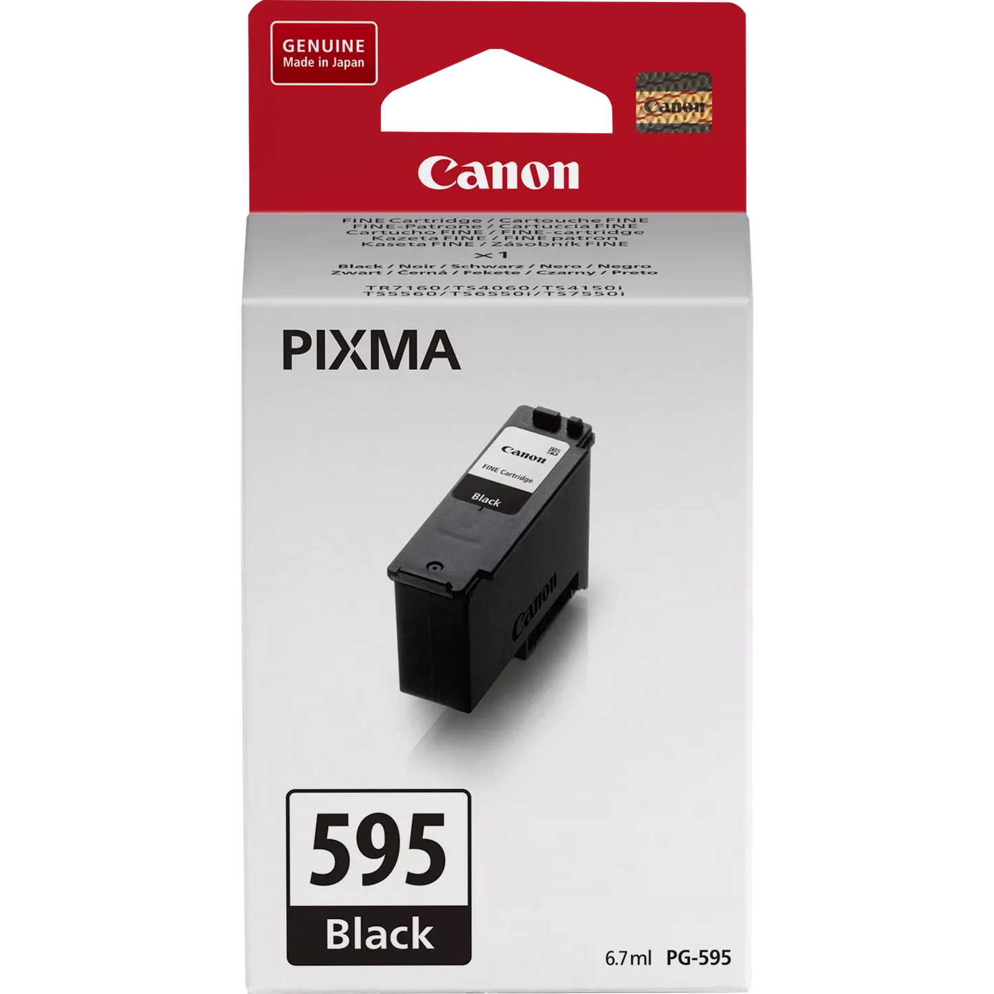 Canon PG-595 Standard Capacity Black Ink Cartridge 7ml - 7171C001